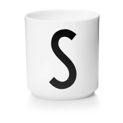 Design Letters Aj porseleinen mok - S