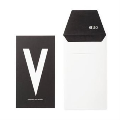 Design Letters Letter kaart - V