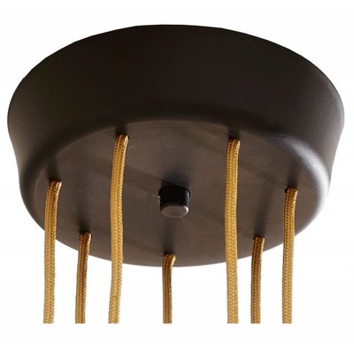 NUD Ceiling cup - 3 aansluitpunten - zwart