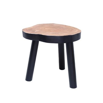 HK Living Boomstam tafel zwart