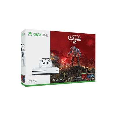Microsoft Xbox One S Console (1 TB) + Halo Wars 2
