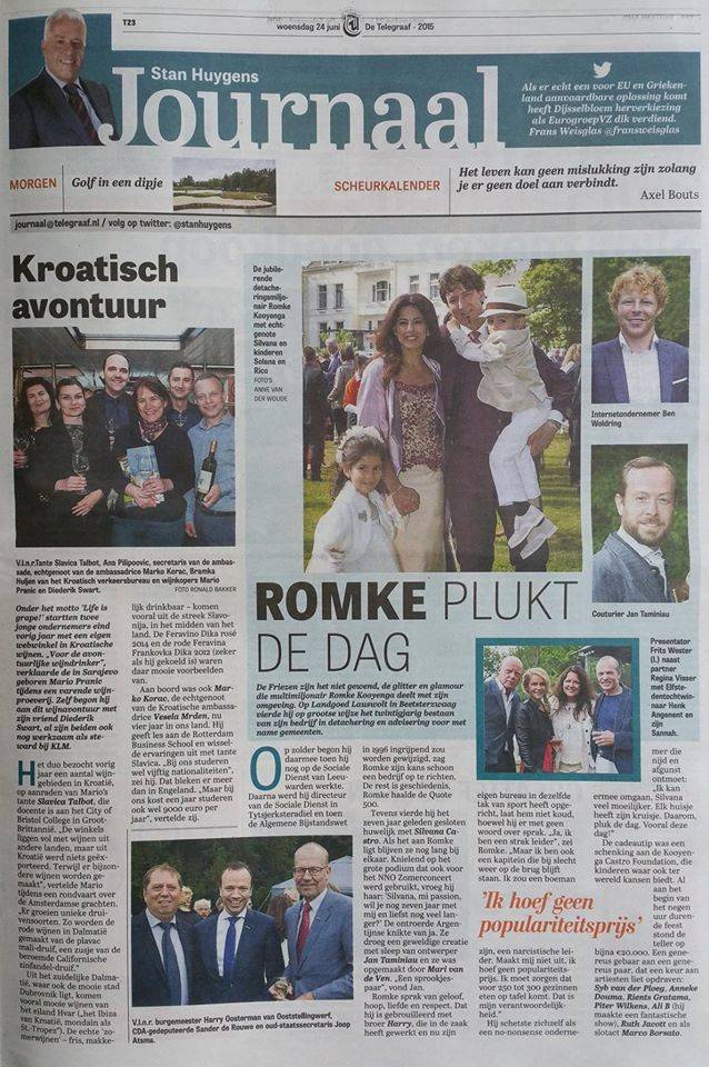 Kroatisch Avontuur in Stan Huygens Journaal van de Telegraaf