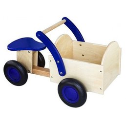 New Classic Toys Houten Bakfiets Blauw New Classic Toys Houten Bakfiets Blauw