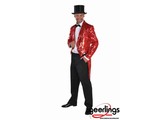 Slipjas luxe paillet Rood