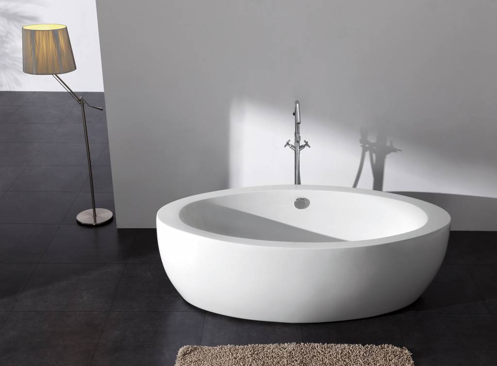 Sem Garda vrijstaand bad 185x91x58cm wit Badkamer & Co Goedkope Nieuwe Badkamer ~ Sem Garda vrijstaand bad 185x91x58cm wit Badkamer & Co