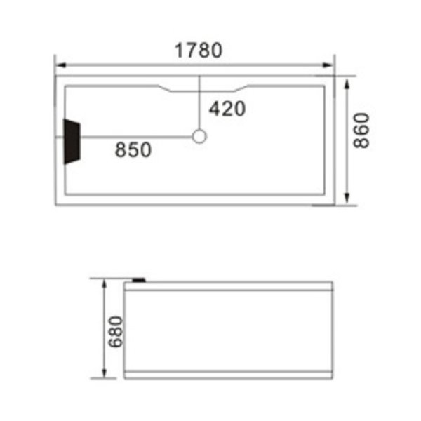 Home Baden Sem Wave massage whirlpool 180x86x68cm inclusief kranen Whirlpool Bad Goedkoop ~ Home Baden Sem Wave massage whirlpool 180x86x68cm inclusief kranen
