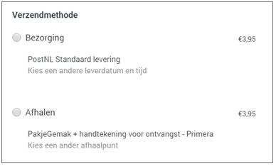 Kies zelf je bezorgmoment