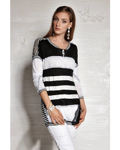 Elisa Cavaletti Strickpullover schwarz weiss