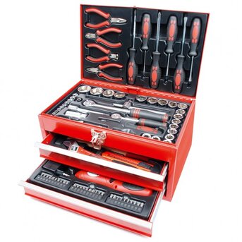 Mannesmann gereedschapskist gevuld 155-delig