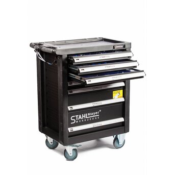 Gevulde gereedschapwagen Stahlmayer "Black Edition"