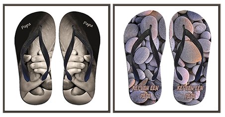 Unieke slippers voor Vaderdag