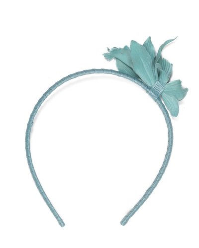Le Big Pastel blauw bloemen diadeem Le Big