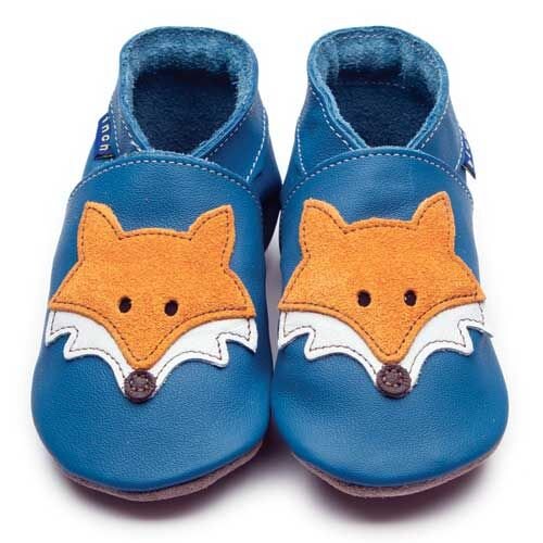 Inch Blue Babyslofjes Mr Fox Blue