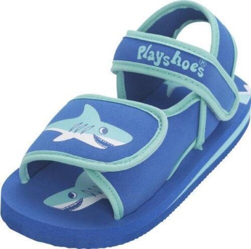 Playshoes Watersandaaltjes Blauw Haai