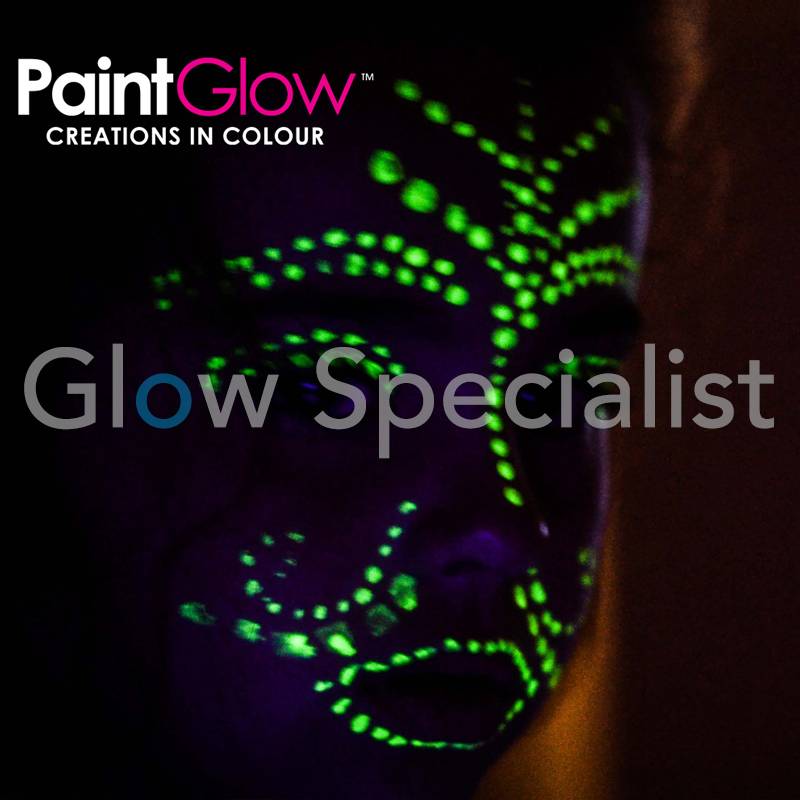 Glow dark face paint