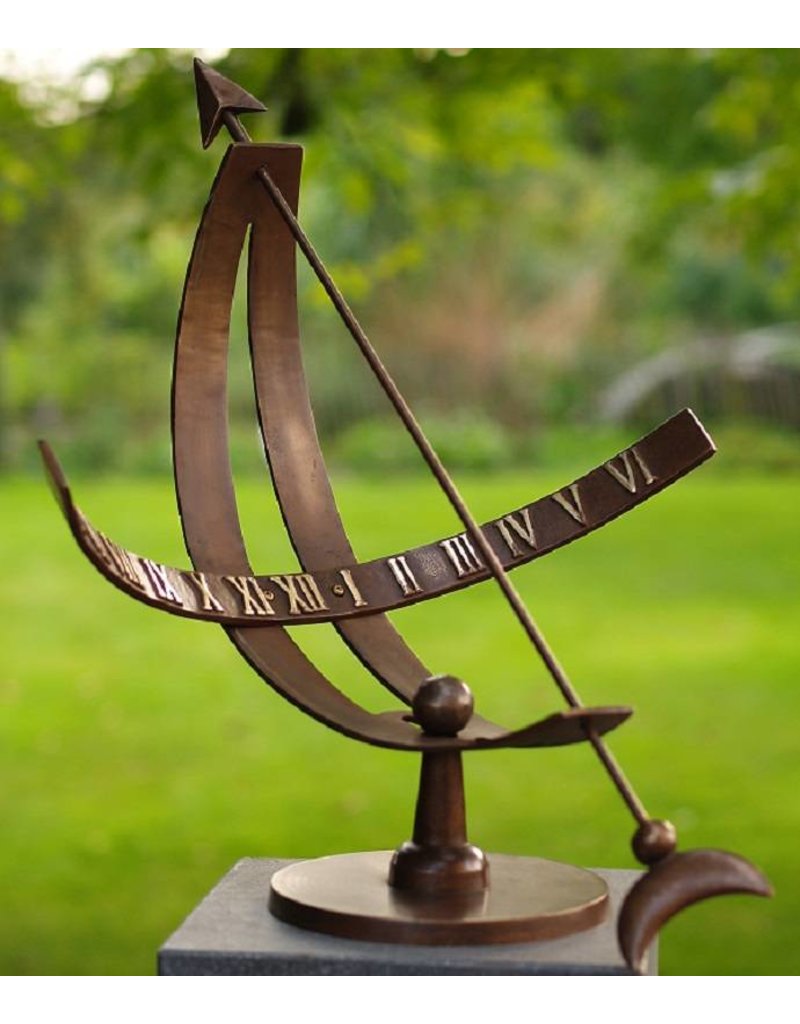modern bronze sundial