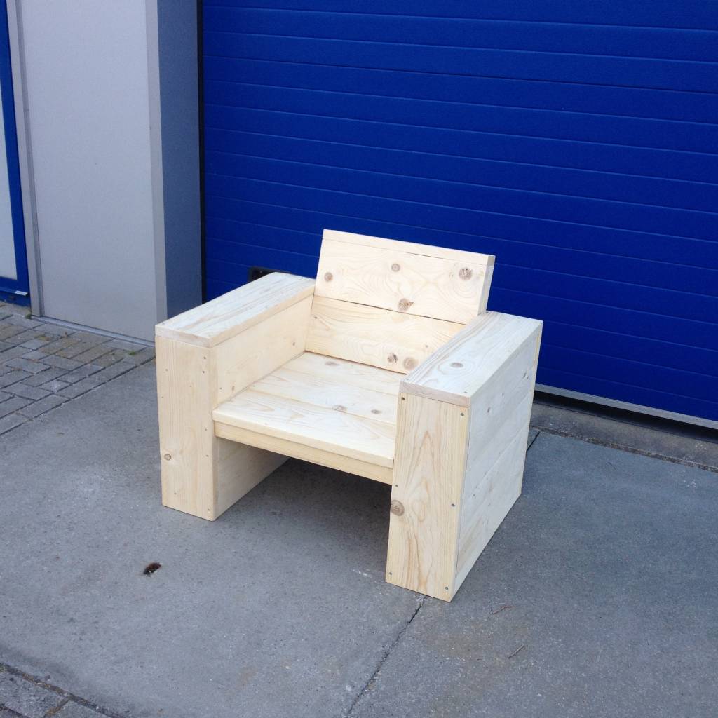Lounge stoel maatwerk steigerhout Lounge nieuwe kleuren