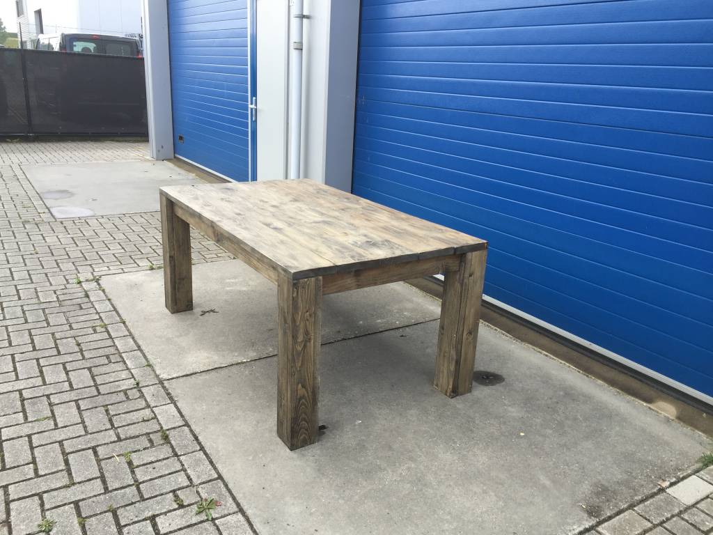 Tafels En Eettafels Maatwerk Steigerhout Eettafel Van Steigerhout In Black Wash