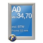 Albyco Kliklijst A0-formaat 84,1 x 118,9 cm, frame 32 mm