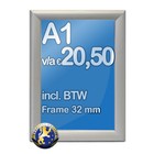 Albyco Kliklijst A1-formaat 59,4 x 84,1 cm, frame 32 mm