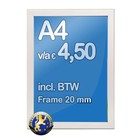 Albyco Kliklijst A4-formaat 21 x 29,7 cm, frame 20 mm