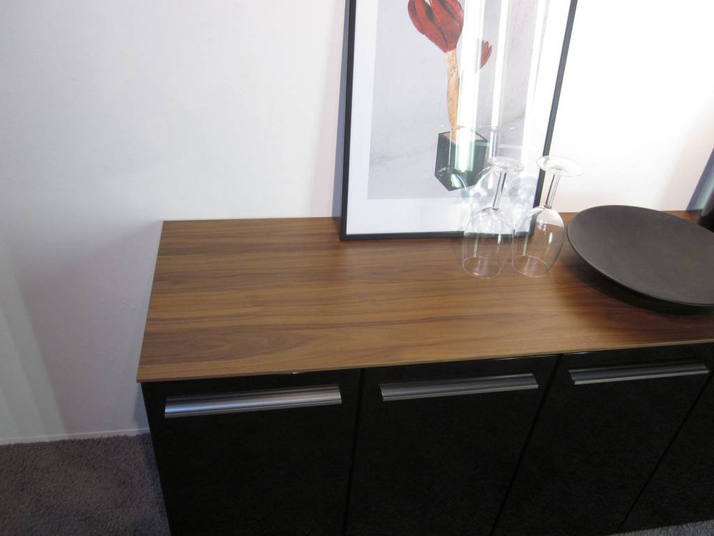 Holtkamp sideboard nussbaum / schwarz restposten moebel.de ...