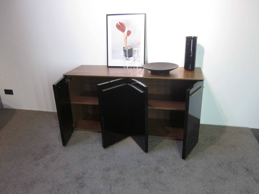 Holtkamp sideboard nussbaum / schwarz restposten moebel.de ...