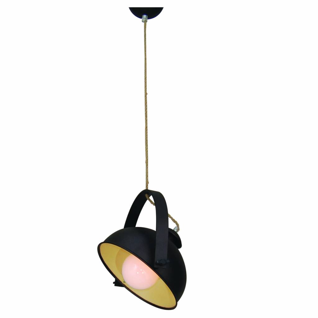 Hanglamp eetkamer roestbruin beige 350mm e27 myplanetled