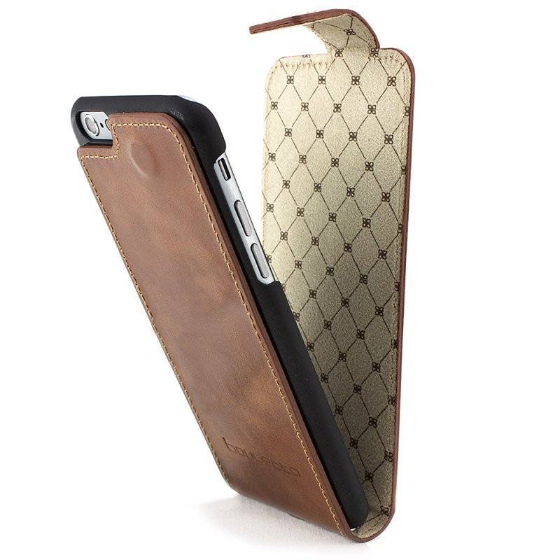 Bouletta Bouletta iPhone 8 Flip Case (Rustic Cognac) CoverHoesjes.nl
