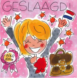 Blond Amsterdam Geslaagd Wenskaart Blond Amsterdam Blond Amsterdam Geslaagd Wenskaart Blond Amsterdam