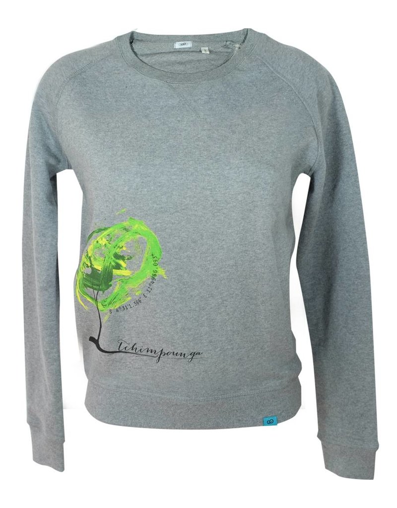 Tchimpounga - Sweatshirt grau meliert