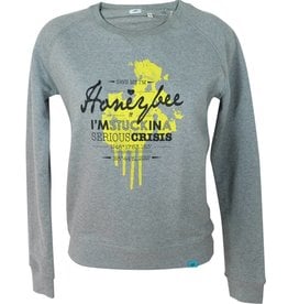 Honeybee - Sweatshirt grau meliert