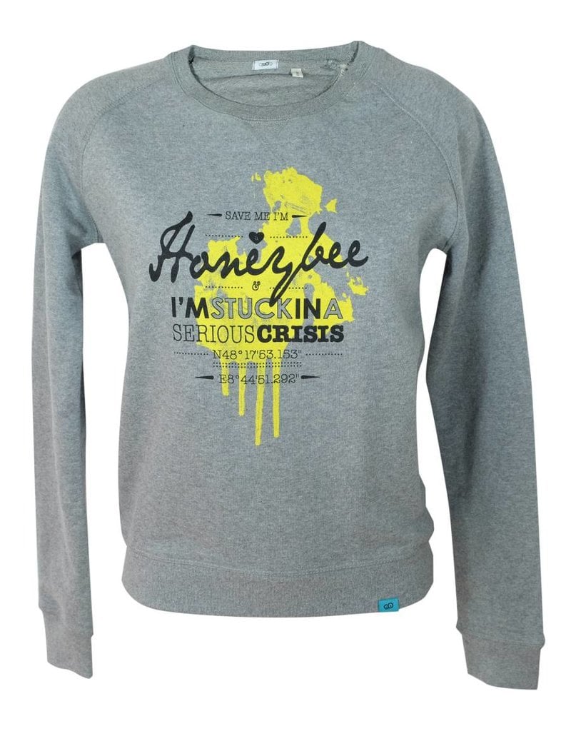 Honeybee - Sweatshirt grau meliert