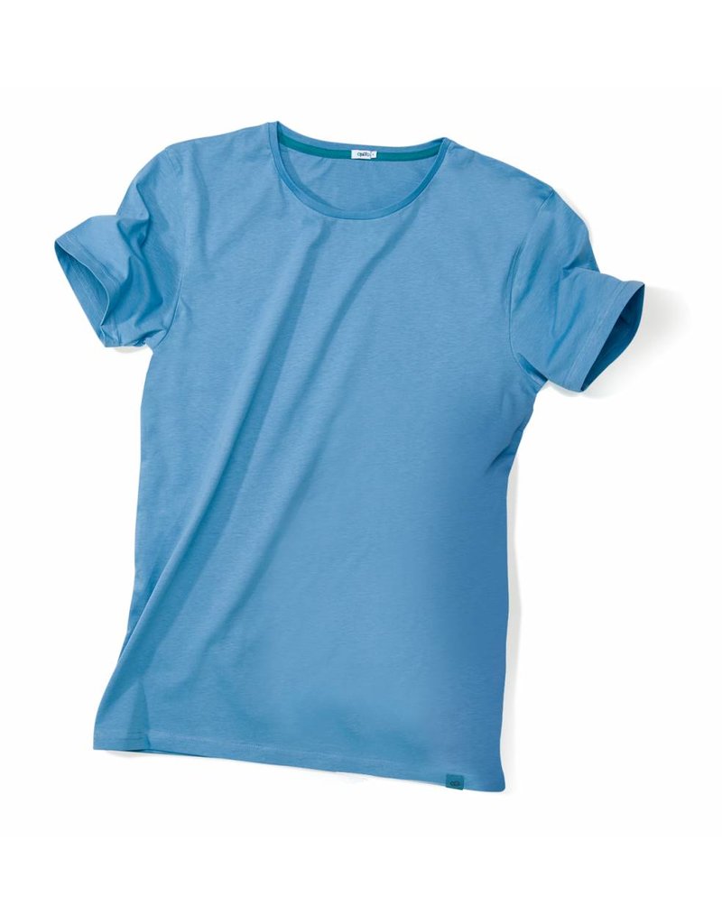 Basic Shirt Männer - blau