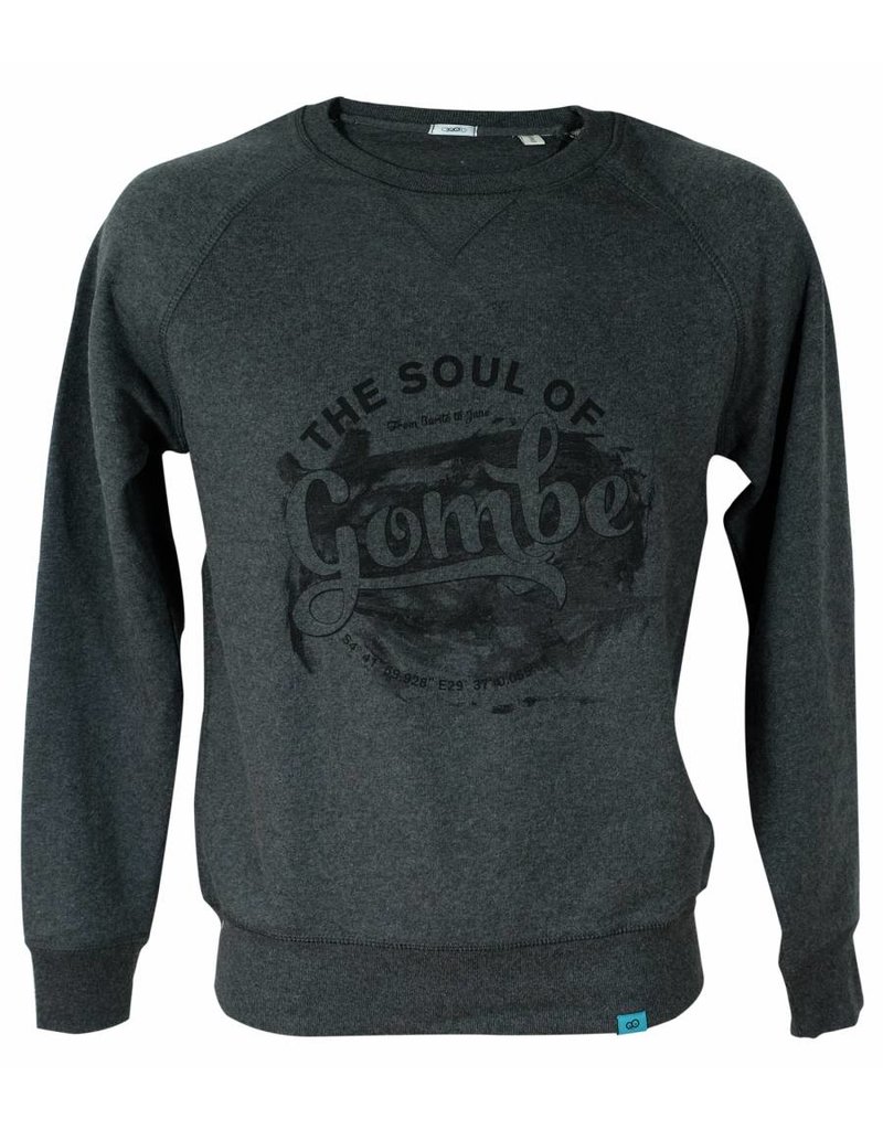 Gombe - Sweatshirt dunkelgrau meliert