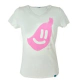 Smile V-Ausschnitt - vintage weiß