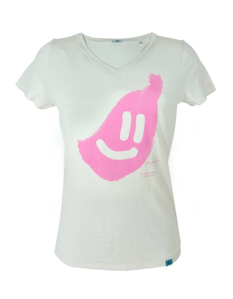 Smile V-Ausschnitt - vintage weiß