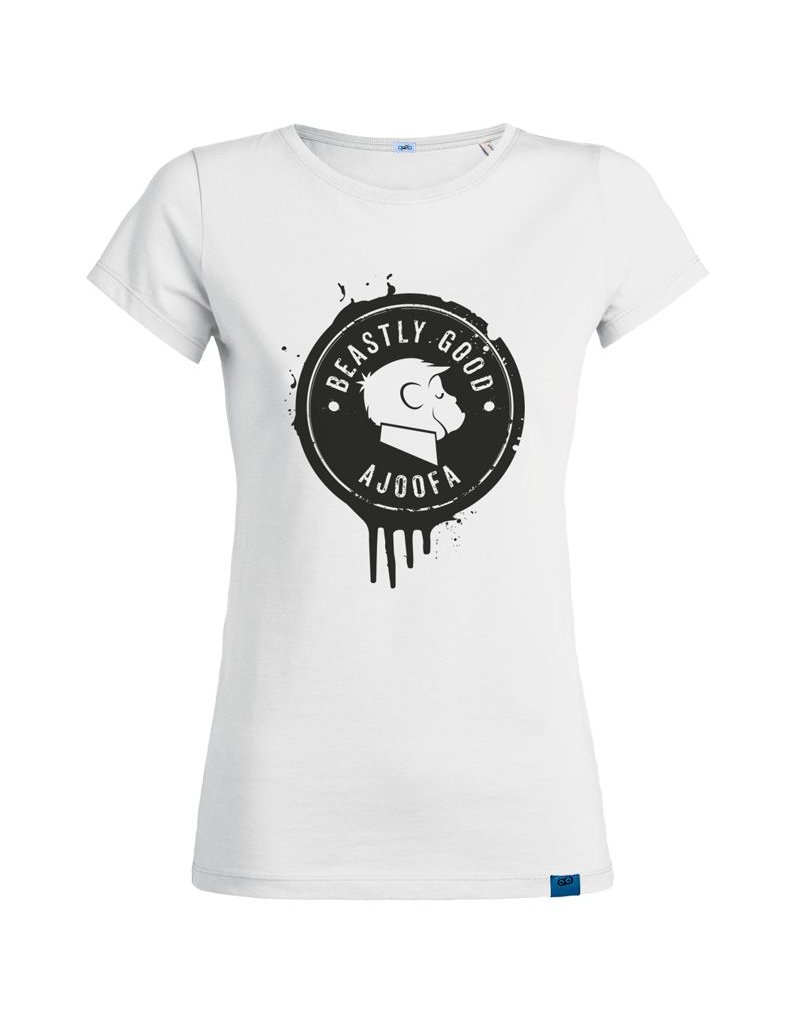 ajoofa Beastly Good Frauen-Shirt - weiß
