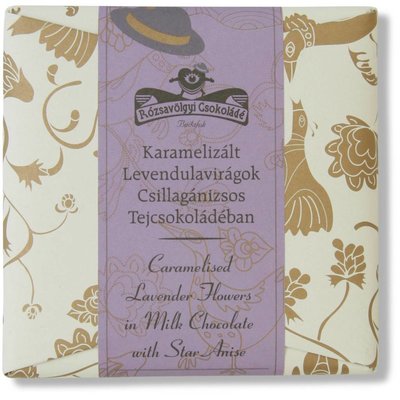 Rózsavölgyi Csokoládé Milchschokolade mit Lavendel und Sternanis