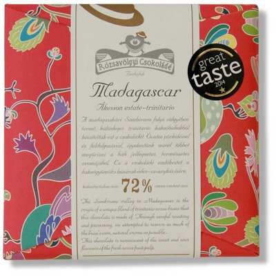 Rózsavölgyi Csokoládé Dunkle Schokolade 72% Madagascar