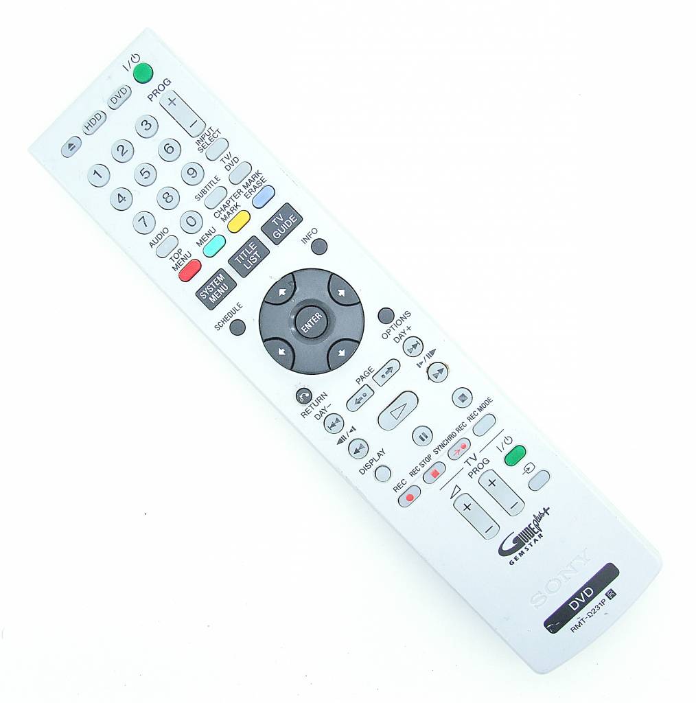 Original Sony remote control RMT-D231P TV / HDD / DVD / RW - Onlineshop ...