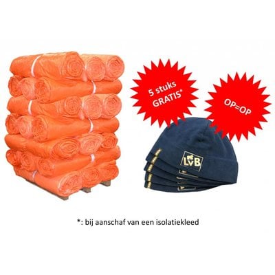 Isolatiekleden - Dubbellaags 4x6 + gratis LvB Fleece mutsen