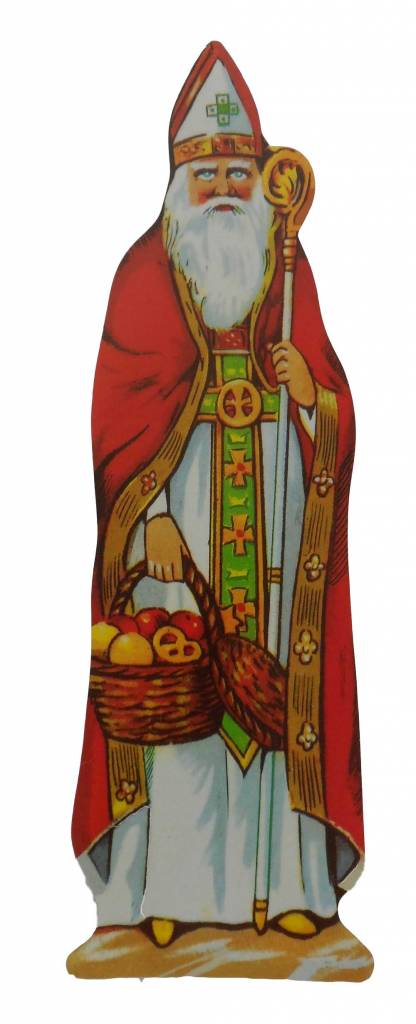 Lebkuchenbilder, Nikolaus mit Stab + Korb - Kolb E-Shop