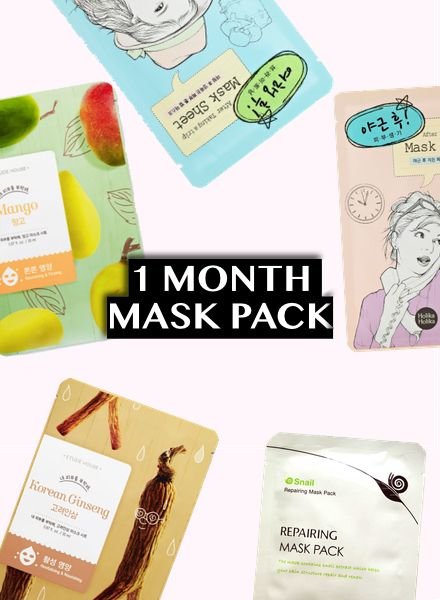 PACK DEALS 1 Month sheet masks