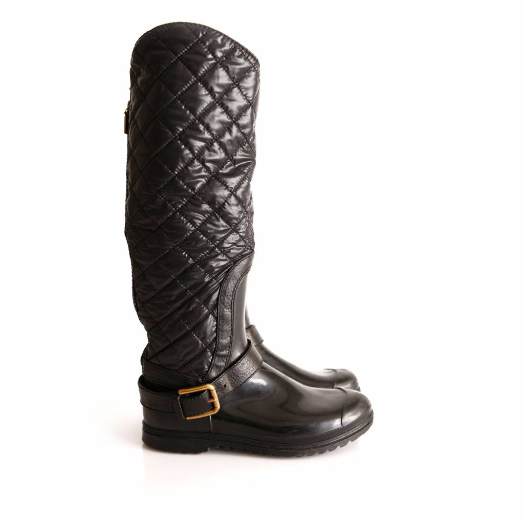burberry quilted rain boots