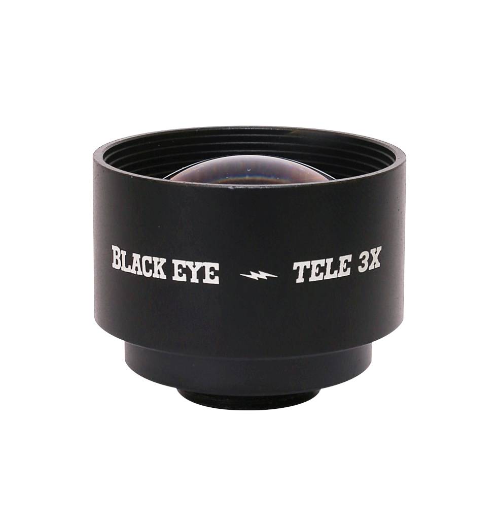 Black eye lens Telelens wiht 3x magnification Universal smartphone