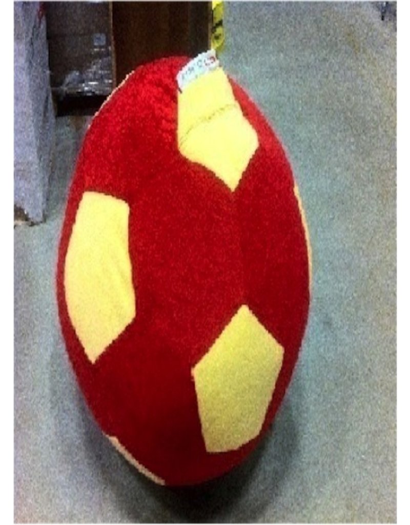 Zitzak voetbal rood/wit zitzak fabriek