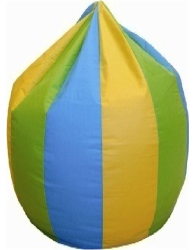 Zitzak circus groen/blauw/geel zitzak fabriek