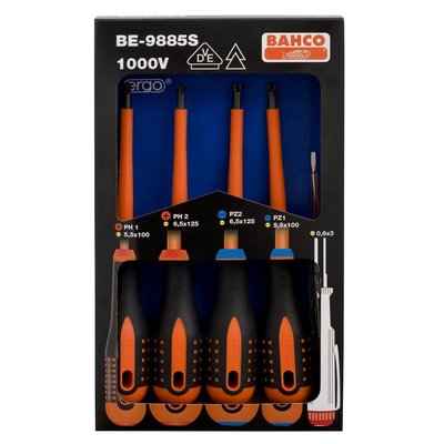 Bahco schroevendraaierset BE-9885S 1000V