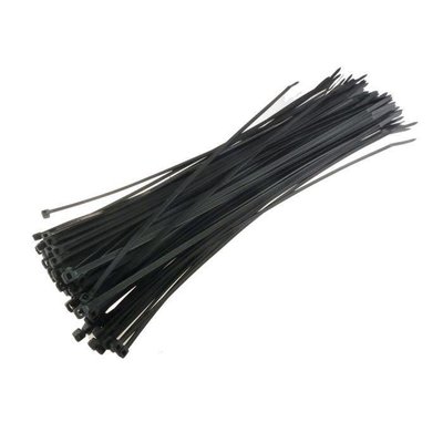 100 colliers de serrage 3,5x300mm noir